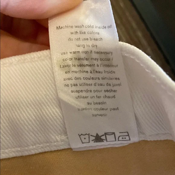 RAG & BONE White High Rise Straight Leg Jeans - Picture 7 of 12